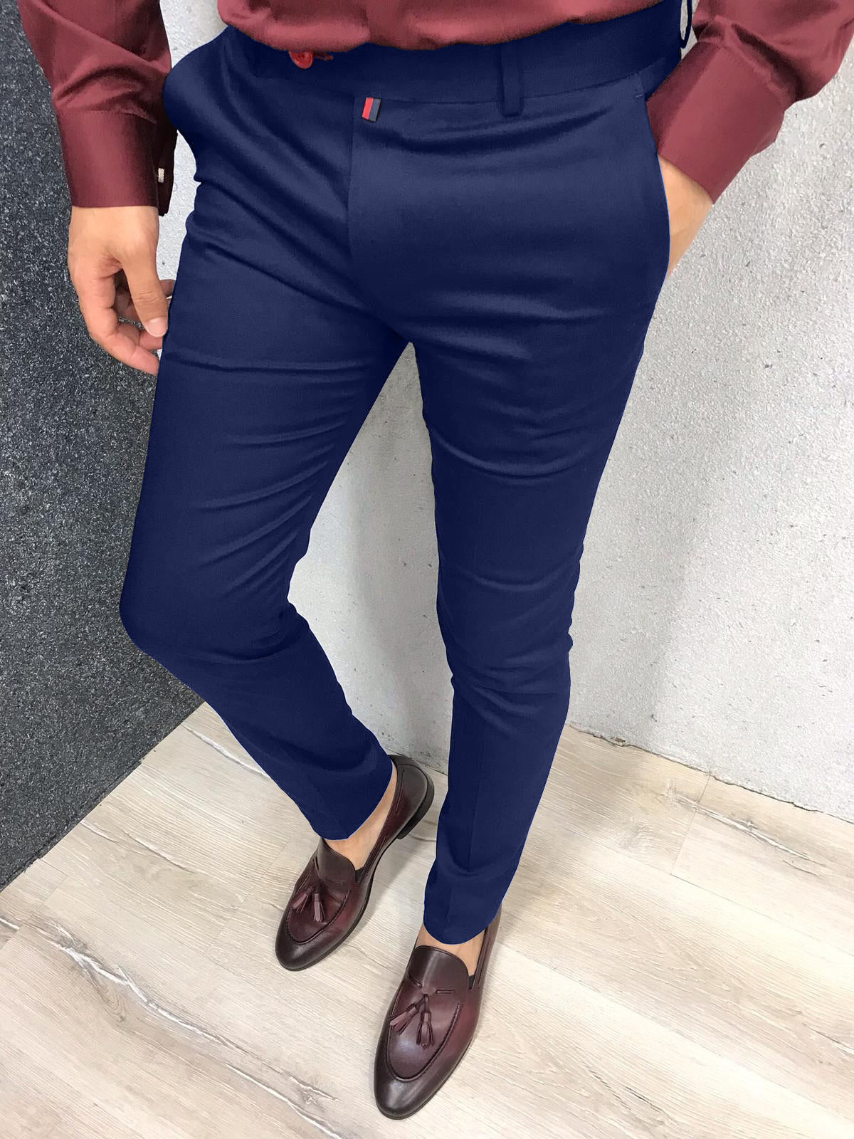 Men's Cotton Fabric Formal Pants