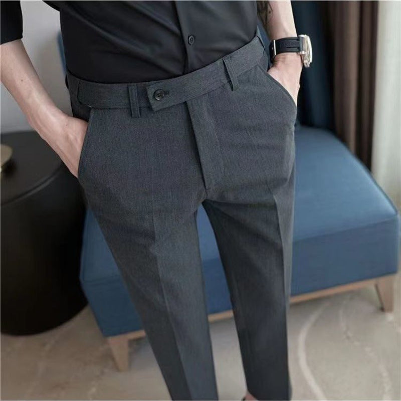 Men's Ankle-length Slim-fit Casual Pants