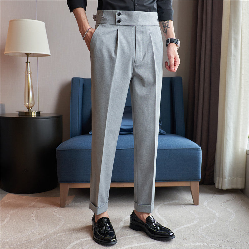 Pantalon droit de haute qualité pour hommes