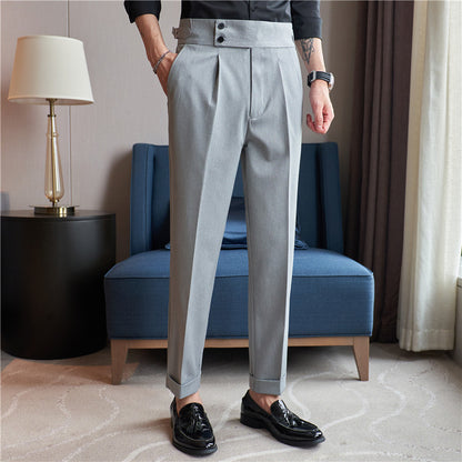 Men's Wear High-grade Straight-leg Pant