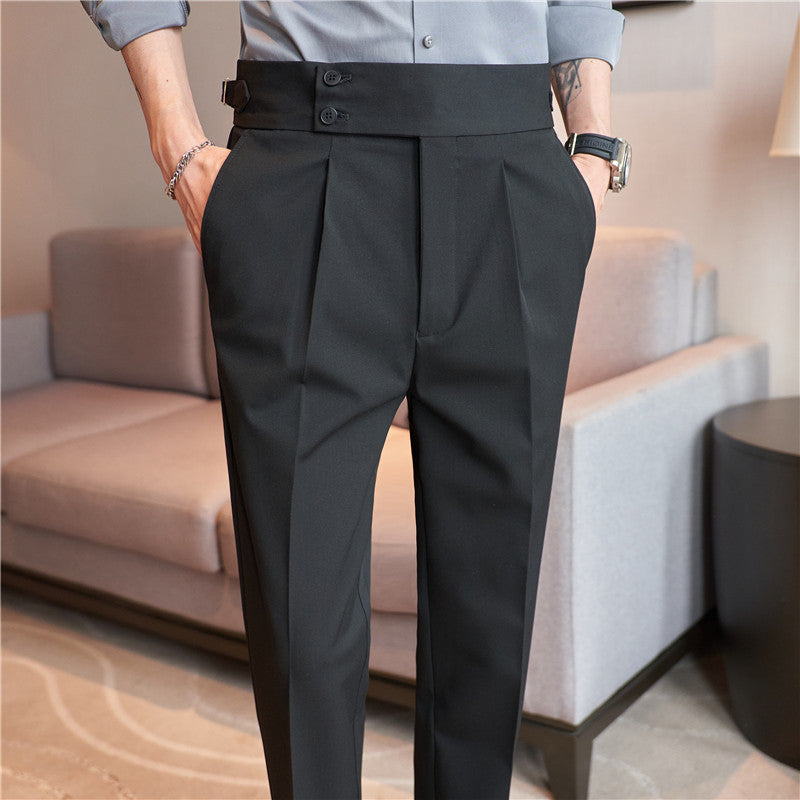 Pantalon droit de haute qualité pour hommes