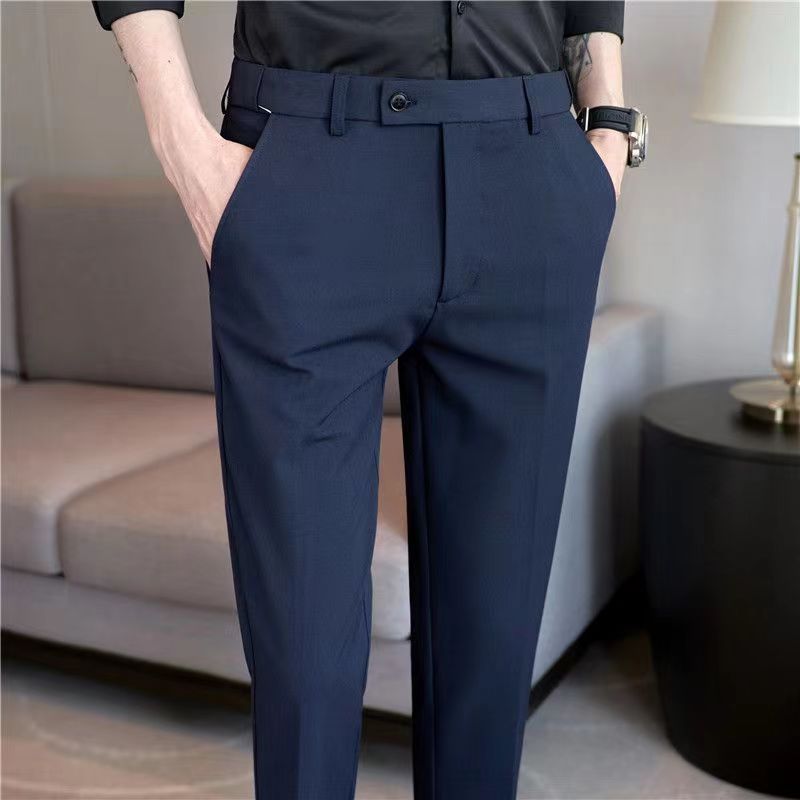 Men's Ankle-length Slim-fit Casual Pants