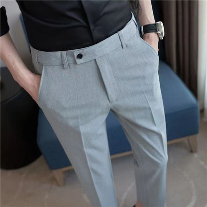 Men's Ankle-length Slim-fit Casual Pants