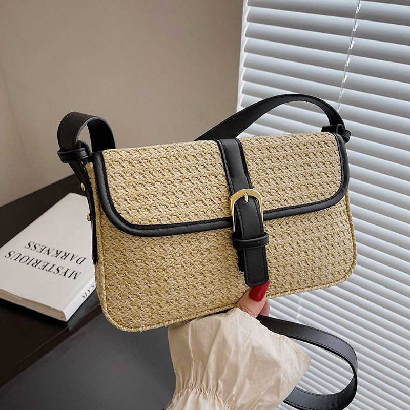 straw shoulder bag