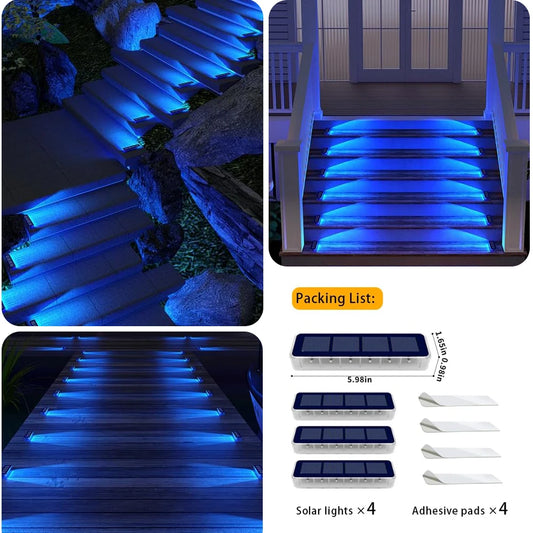 Lampe solaire de jardin étanche à LED d'extérieur 