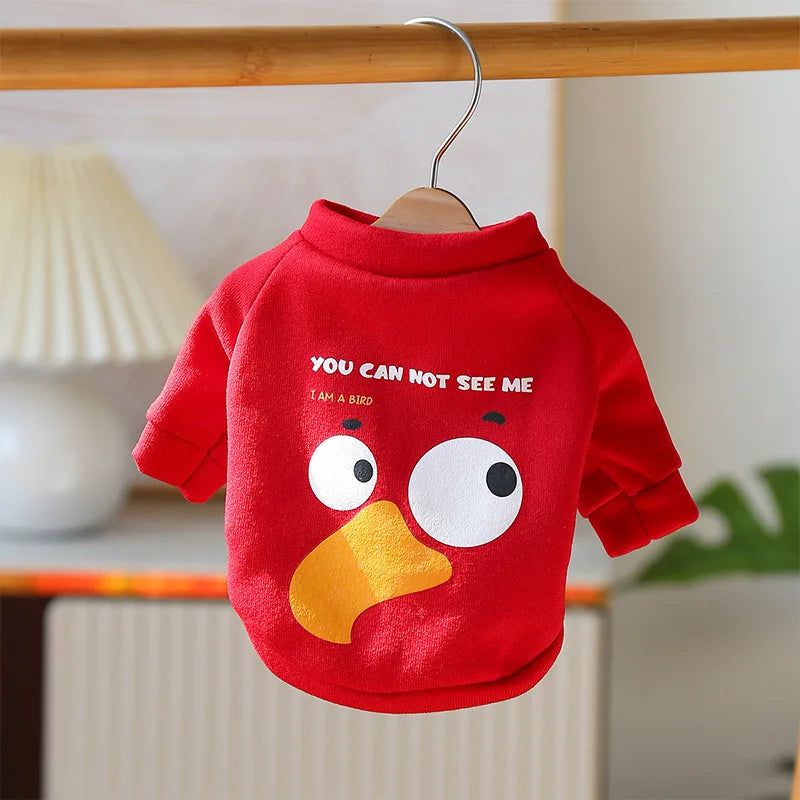 Vêtements pour animaux de compagnie - Pull de dessin animé pour animaux de compagnie