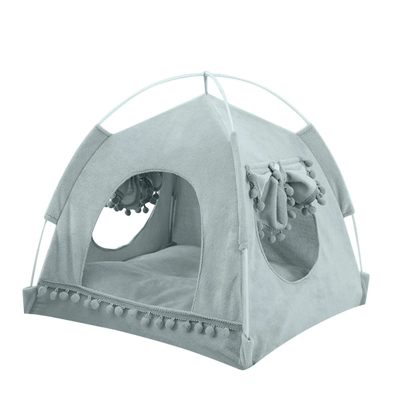 Princess Foldable Cat Tent Bed