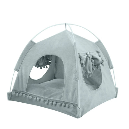 Sweet Princess Foldable Cat Tent Bed