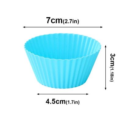 Reusable Non-Stick Kitchen Bakeware - Silicone Cupcake Liners