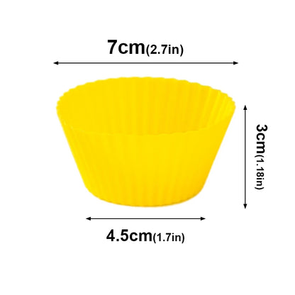 Reusable Non-Stick Kitchen Bakeware - Silicone Cupcake Liners