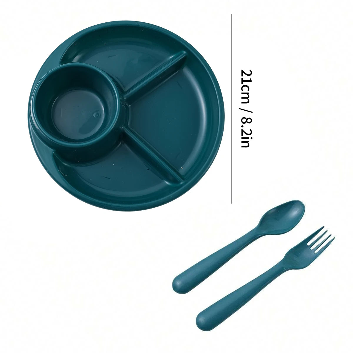 Round Divided Serving Tray Set