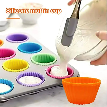 Round Shaped Muffin Cups - Silicone Cupcake Molds