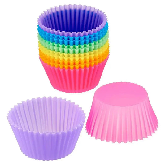 Round Shaped Muffin Cups - Silicone Cupcake Molds