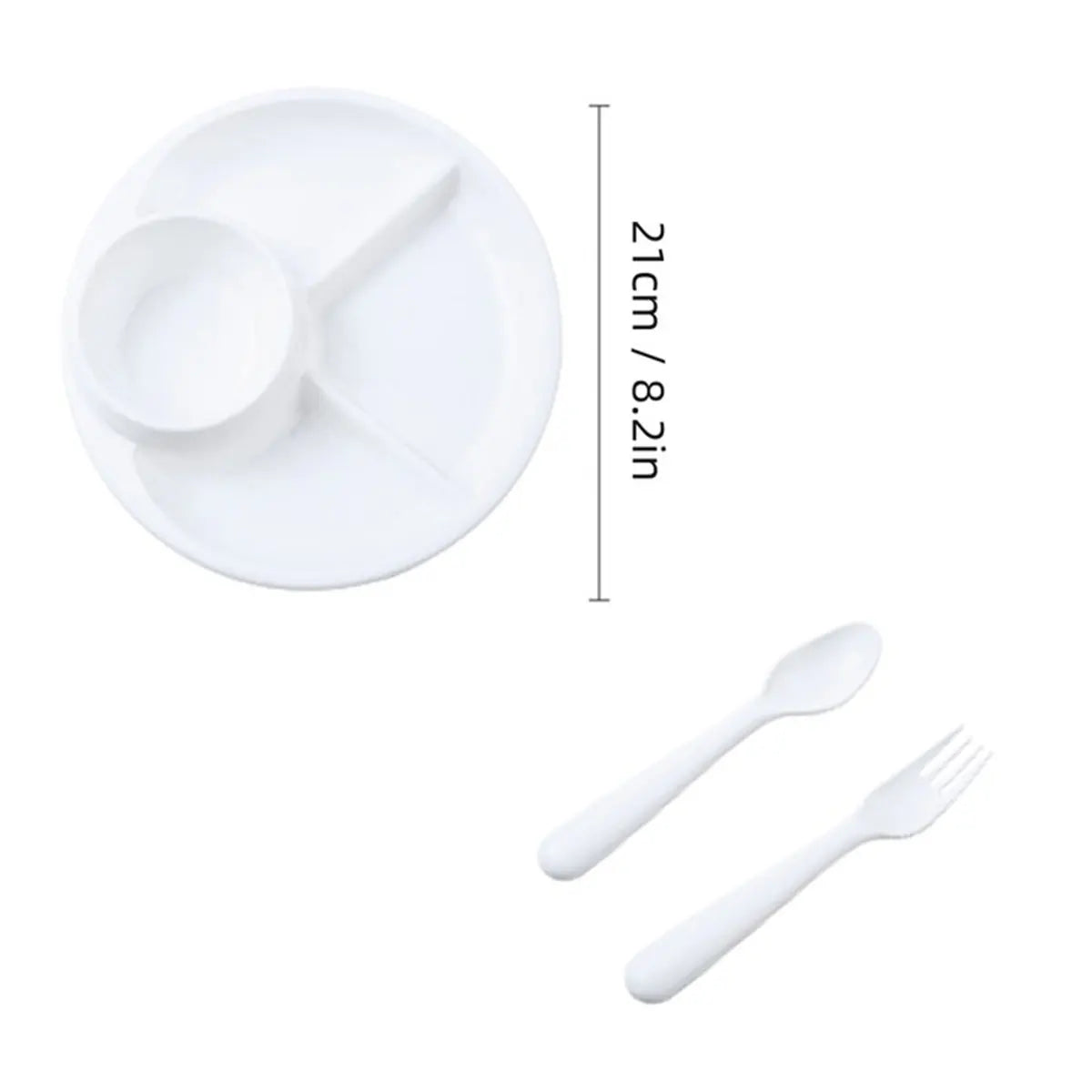 Round Divided Serving Tray Set