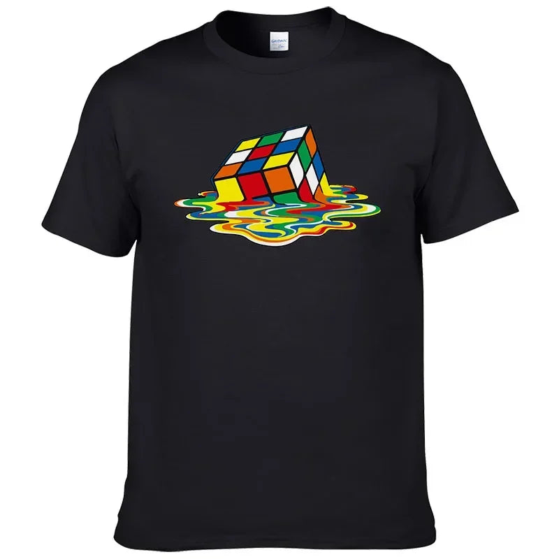 Rubik's Cube Short Sleeve Men's Printed T Shirt