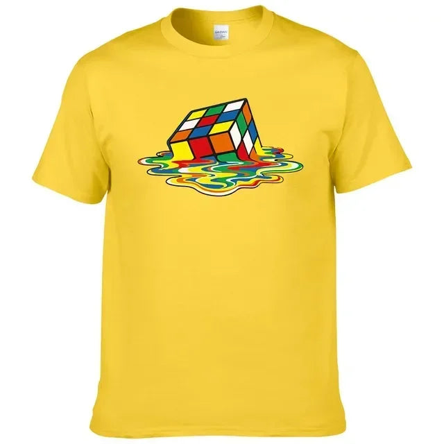 Rubik's Cube Short Sleeve Men's Printed T Shirt