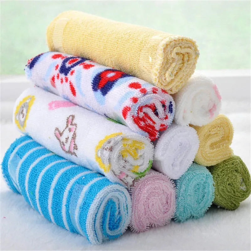 8Pcs Newborn Baby Washcloth Soft Cotton Set