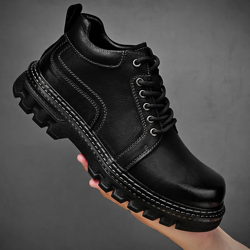 Men's Genuine Leather Italian Work Boots