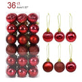 36pcs wine red