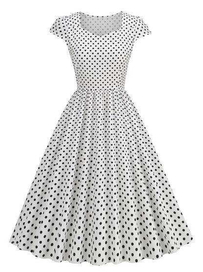 Summer Sleeveless Dot Print Dress