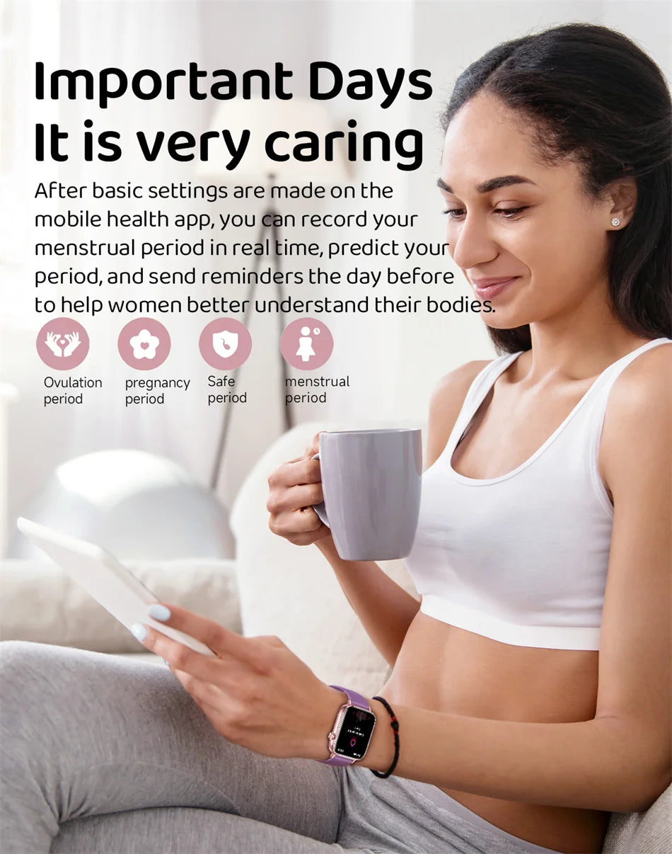 Unisex HD Touch Screen Sports Fitness Tracker Bluetooth Call Smartwatches