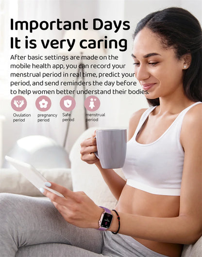 Unisex HD Touch Screen Sports Fitness Tracker Bluetooth Call Smartwatches