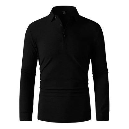 Men Sportwear Long-sleeve Polo Shirt