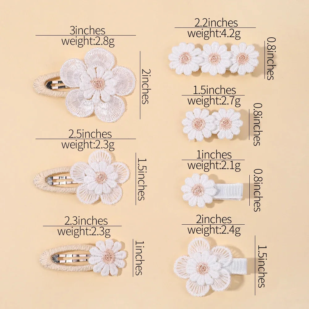 Baby Girl Daisy Hair Clips