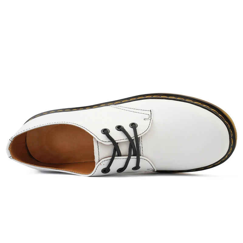 Bottes Oxford en cuir véritable pour hommes