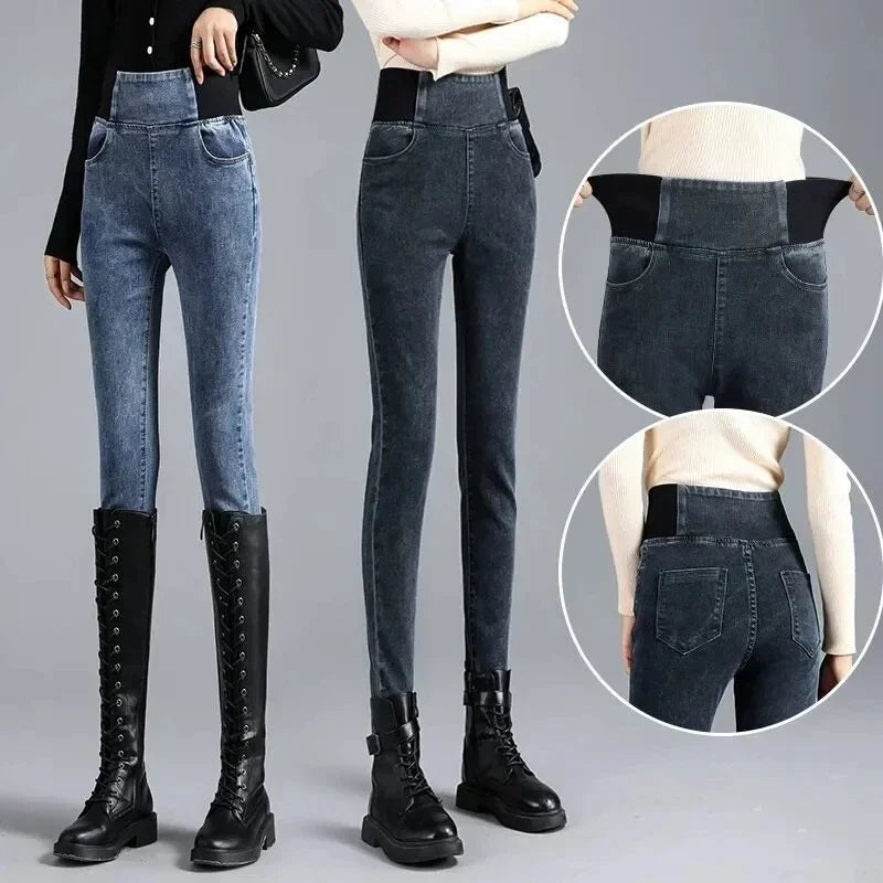 plus size high waisted jeans