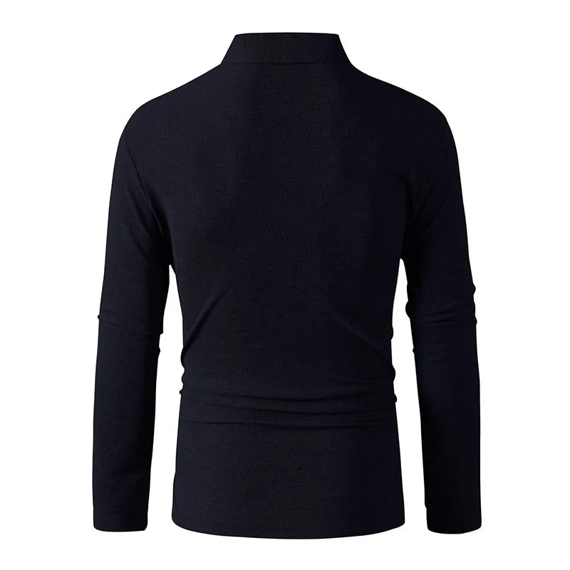Men Sportwear Long-sleeve Polo Shirt