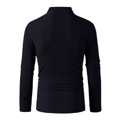Men Sportwear Long-sleeve Polo Shirt