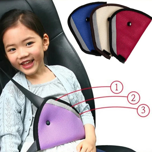Kid's Anti Neck Triangle Mesh Safety Seat Belts