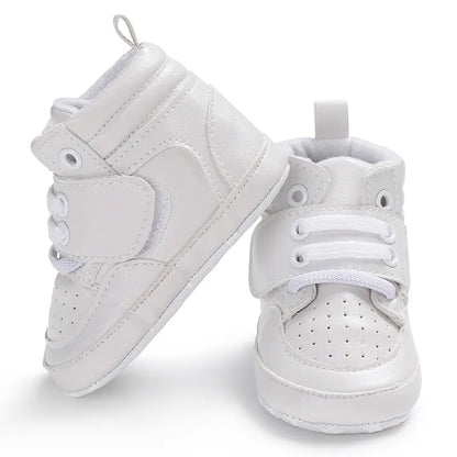 Mehrfarbige Baby-Sneaker aus PU-Leder mit weicher Sohle