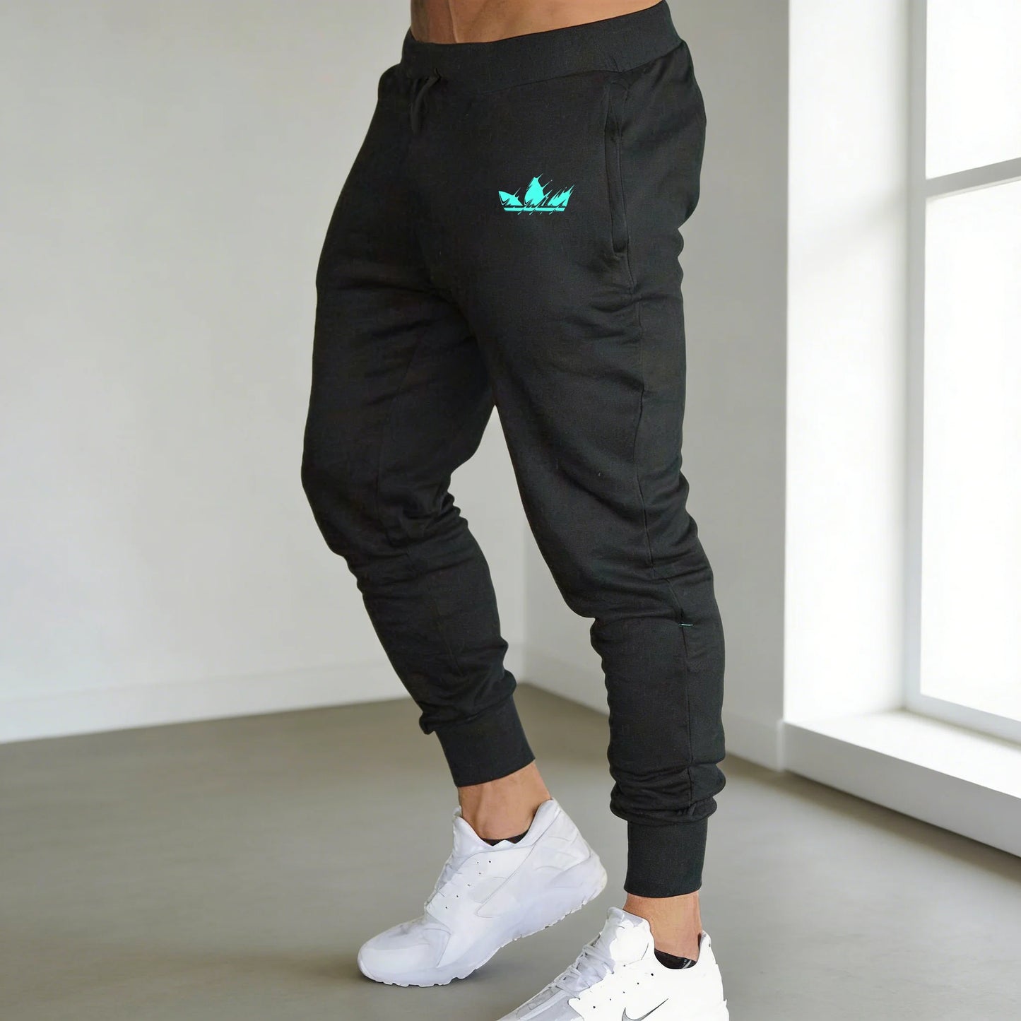 Men's Baggy Trousers - Breathable Fashion Design Jogging Pants