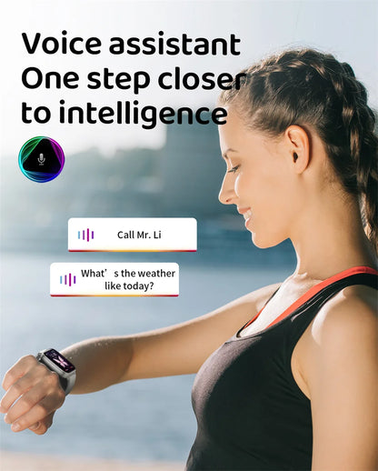 Unisex HD Touch Screen Sports Fitness Tracker Bluetooth Call Smartwatches