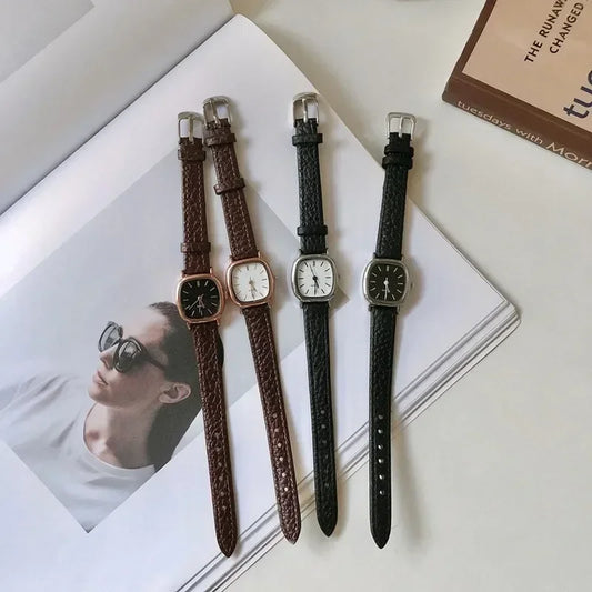 Ladies' High-Quality Vintage Casual Bracelet Watches