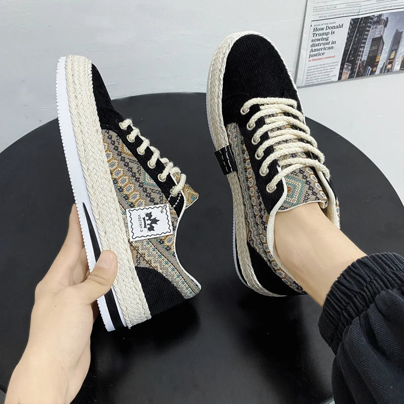 Breathable Men's Canvas Footwear