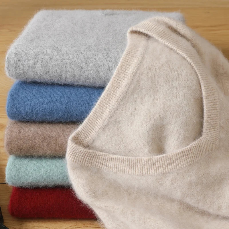 High-Quality Mink Wool Men's Sweater