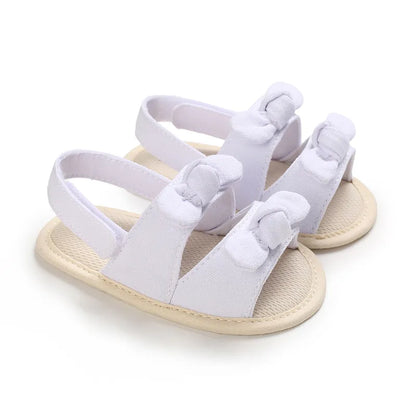 Baby-Mädchen-Sandalen mit weicher Sohle und Blumenmuster