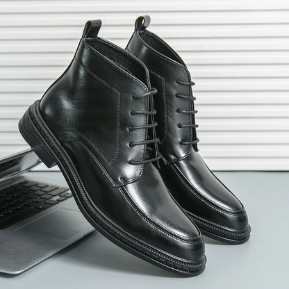 Oxford-Stiefel für Herren aus echtem Leder