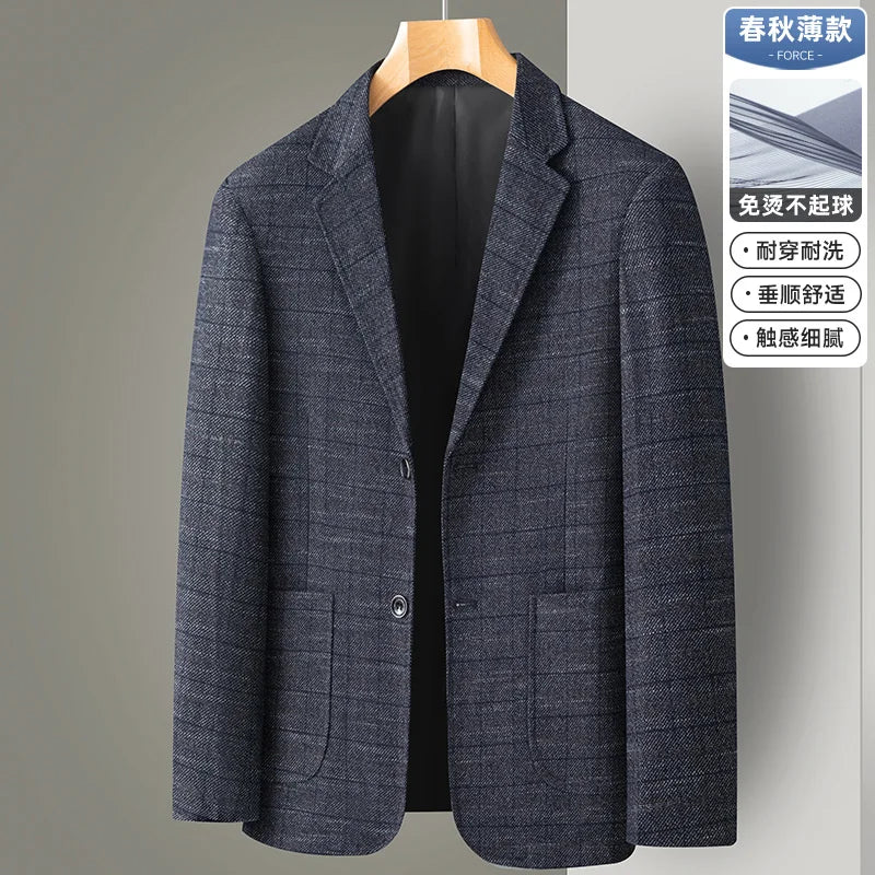 Blazer/manteau de costume formel à carreaux britanniques
