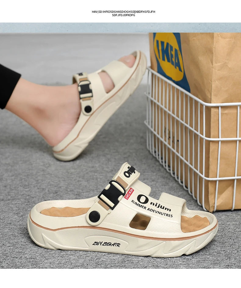 Outdoor Men's Platform Sandals/Slippers