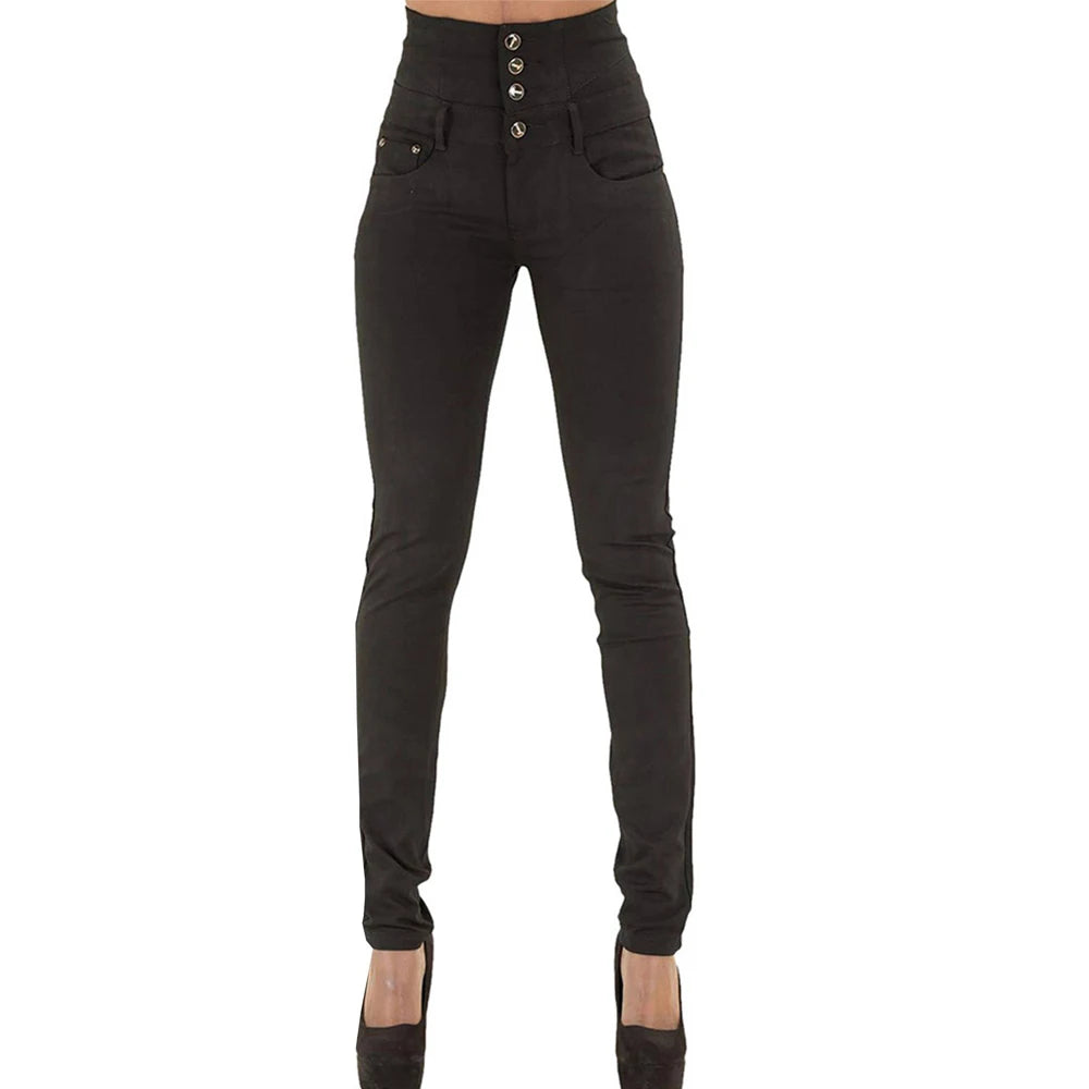 black womens jeans