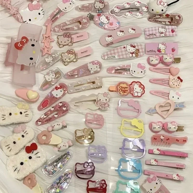 19Pcs Sanrio Kitty Hair Clips