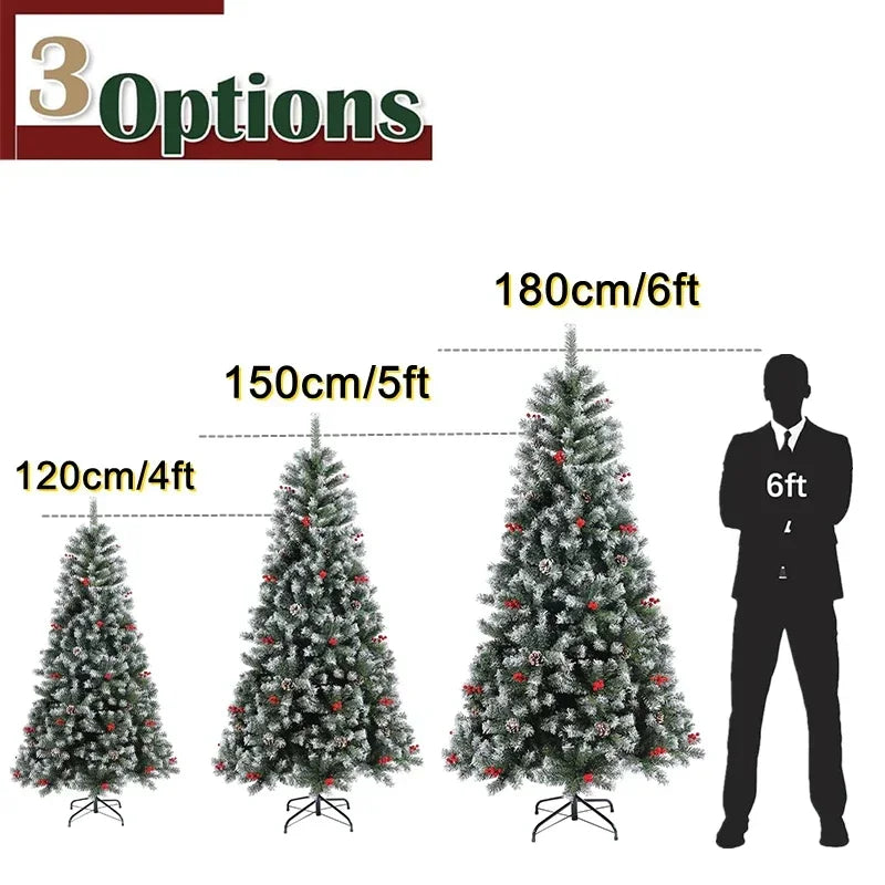 White & Pink Artificial Christmas Tree