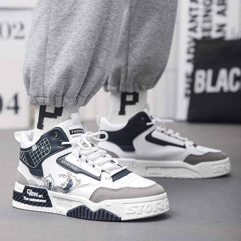 Men's Leather Casual Sneakers