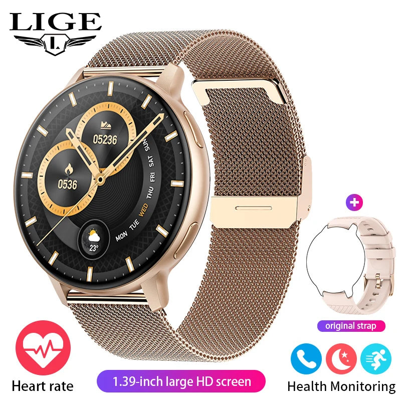 Women's Bluetooth Call Health Monitor Sports Smartwatch