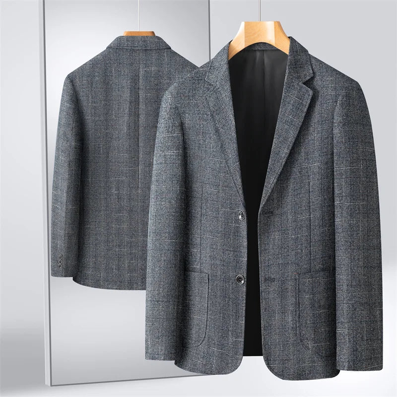 Blazer/manteau de costume formel à carreaux britanniques