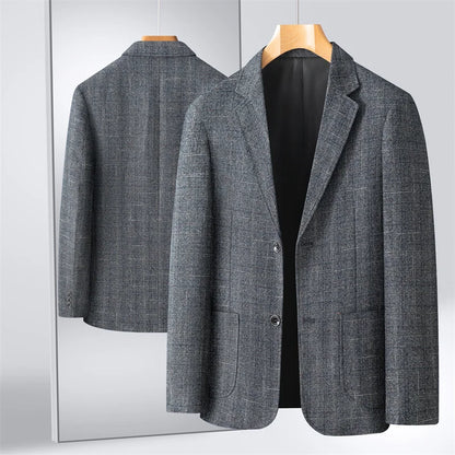 Blazer/manteau de costume formel à carreaux britanniques